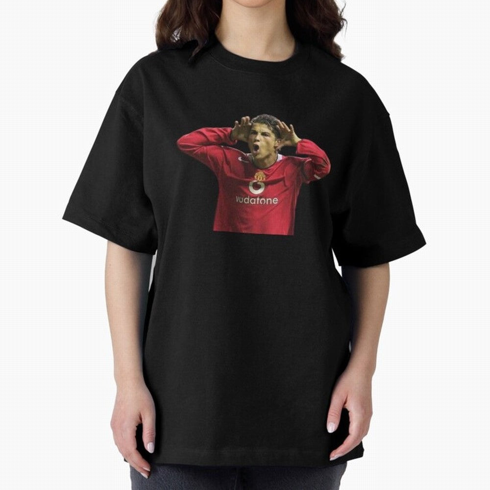 Crisitano Ronaldo Oversized T-Shirt Celebrate Soccer Greatness during Match Day Hype around FIFA World Cup 2026 USA Canada Mexico, Haaland, Argentina, France and Brazil, Global Supporter Spirit, Legendary Goals, National Colors and Tournament