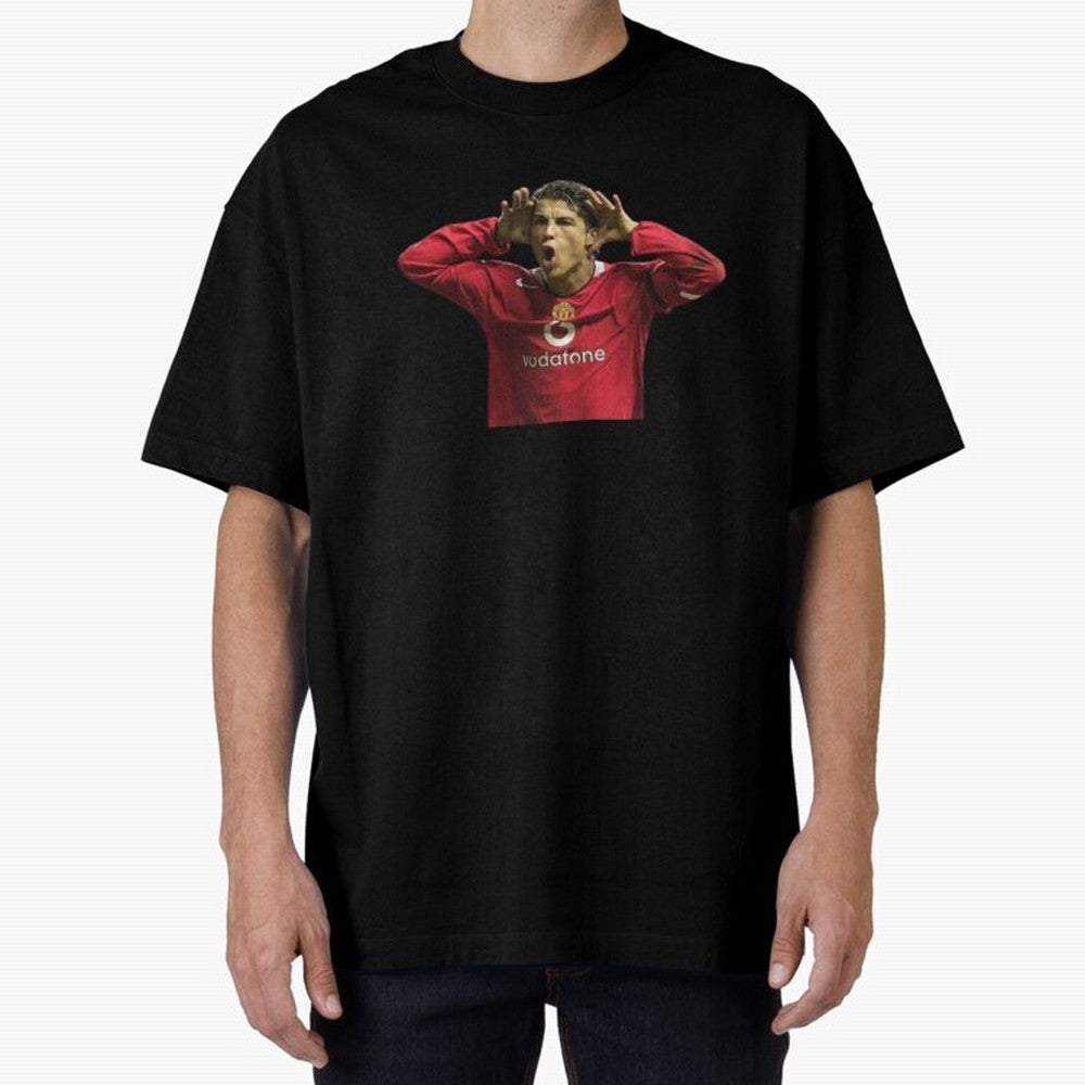 Crisitano Ronaldo Oversized T-Shirt Celebrate Soccer Greatness during Match Day Hype around FIFA World Cup 2026 USA Canada Mexico, Haaland, Argentina, France and Brazil, Global Supporter Spirit, Legendary Goals, National Colors and Tournament