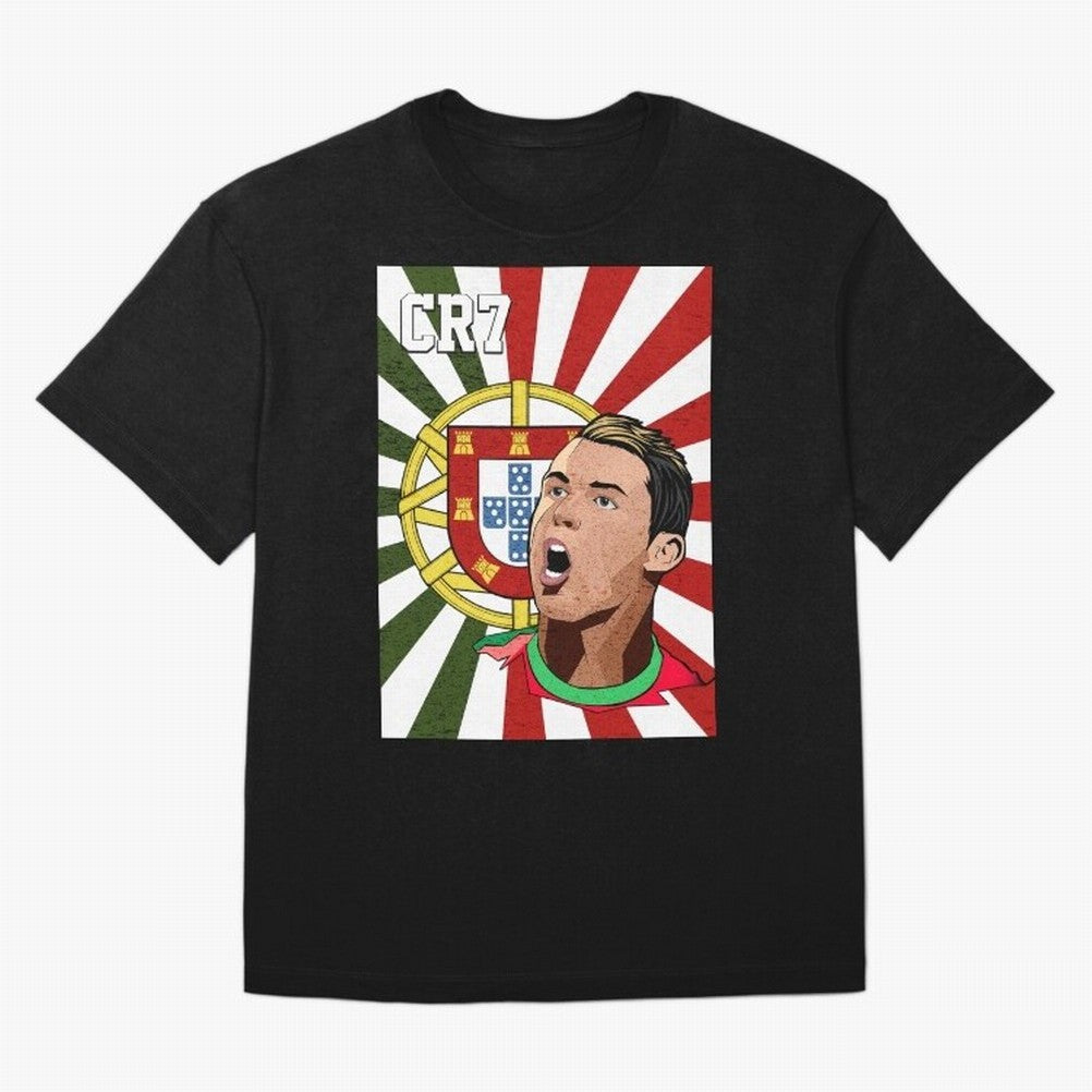 Cristiano Ronaldo 7 Oversized T-Shirt Carry the Dream of the FIFA World Cup 2026 USA Canada Mexico Journey through Cristiano Ronaldo Highlights, Spain Pride, Stadium Chants, National Pride, Trophy Dreams and Unforgettable Football Memories; Created