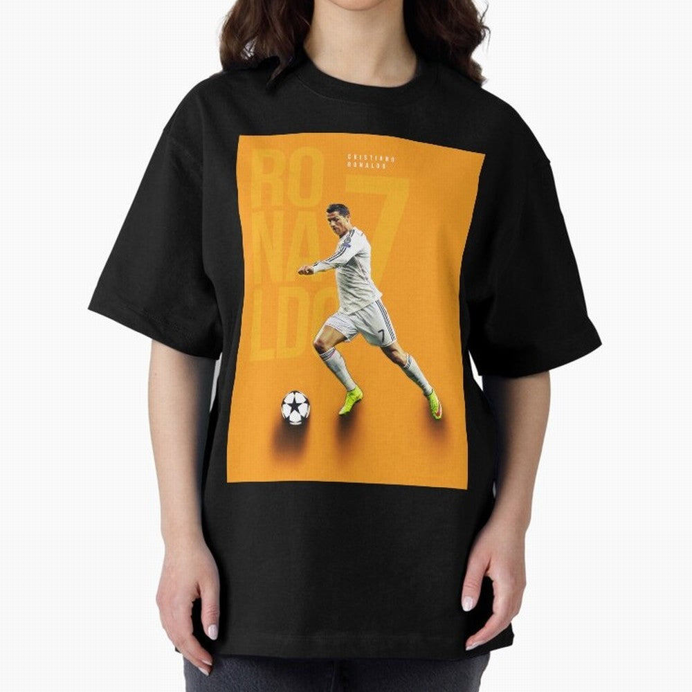 Cristiano Ronaldo 7 Oversized T-Shirt Feel Match Day Hype around FIFA World Cup 2026 USA Canada Mexico, Messi, Argentina, France and Brazil, Football Festival Excitement, Trophy Ambitions, Country Rivalries and Star Player Buzz; Great for Watch