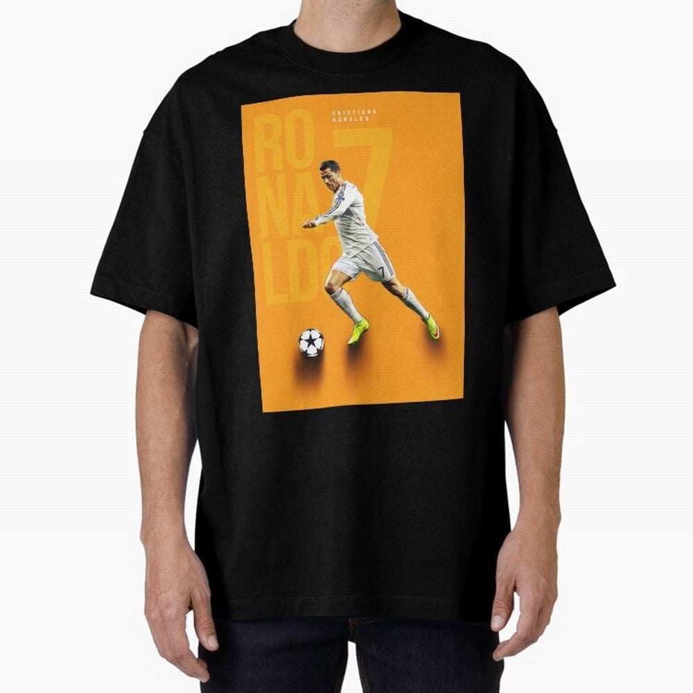 Cristiano Ronaldo 7 Oversized T-Shirt Feel Match Day Hype around FIFA World Cup 2026 USA Canada Mexico, Messi, Argentina, France and Brazil, Football Festival Excitement, Trophy Ambitions, Country Rivalries and Star Player Buzz; Great for Watch