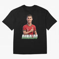 Ronaldo Oversized T-Shirt Show Your Tournament Heart for FIFA World Cup 2026 USA Canada Mexico for Fans of CR7 and Messi and France and Portugal, Bringing Stadium Chants, National Pride, Trophy Dreams and Unforgettable Football Memories; Ideal for