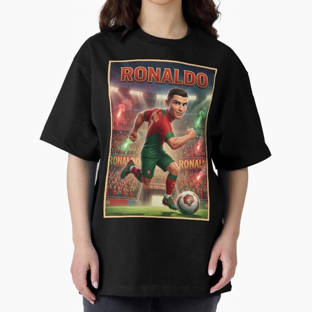 Ronaldo Oversized T-Shirt Show Up for the Glory of FIFA World Cup 2026 USA Canada Mexico Connected to Messi, Neymar and Mbappe, Spain and Netherlands Energy, Classic Soccer Heritage, Championship Pressure, Fan Loyalty and International Pride; Built