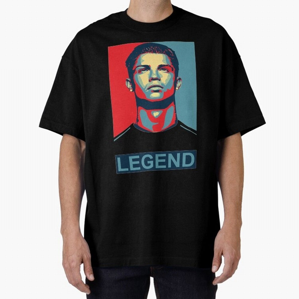 cristiano ronaldo legend Oversized T-Shirt Celebrate Rivalries and Pride in FIFA World Cup 2026 Group Stage for Fans of CR7 and Messi and Portugal, Spain and Germany, Bringing Football History, Final Match Energy, Crowd Noise and Once in a Lifetime