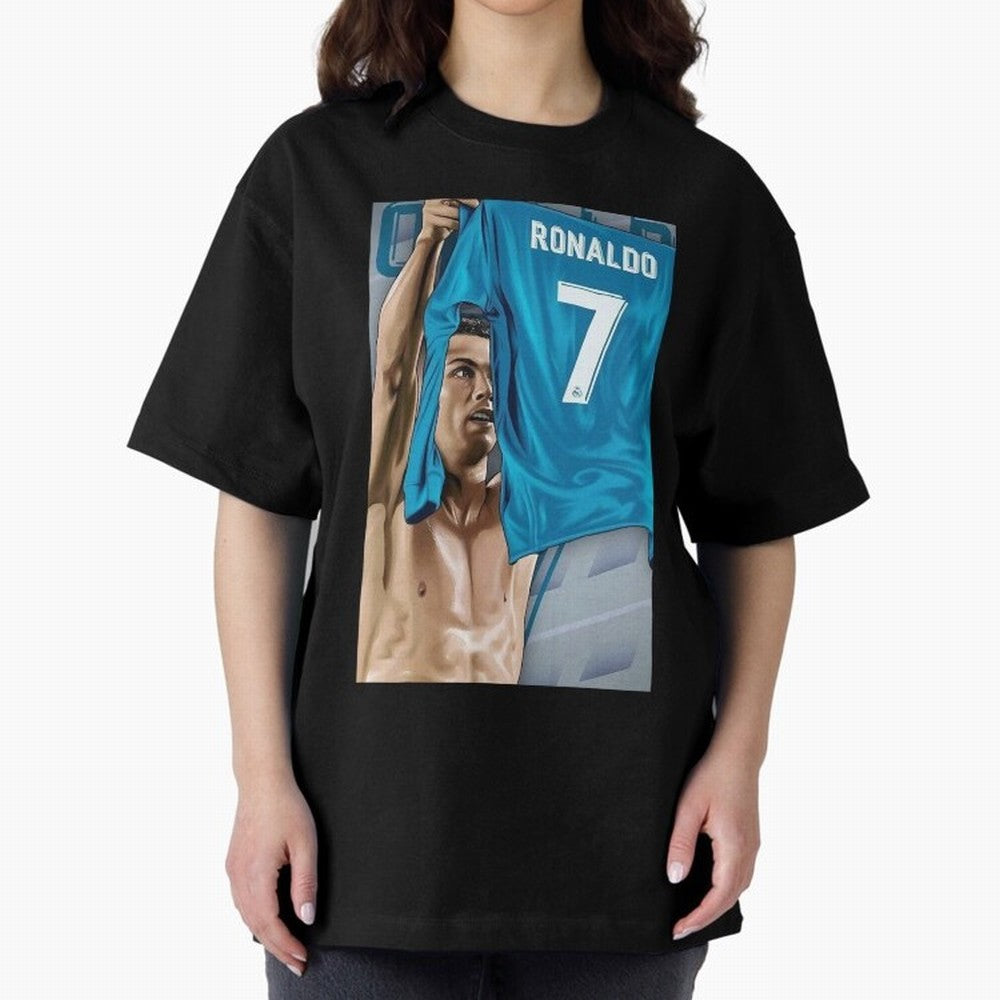 Cristiano Ronaldo Oversized T-Shirt Wear the Spirit of Global Football Passion for FIFA World Cup 2026 USA Canada Mexico, Centered on Messi and Cristiano Ronaldo, France and Portugal, Football Passion, Legendary Performances, Festival Vibes and