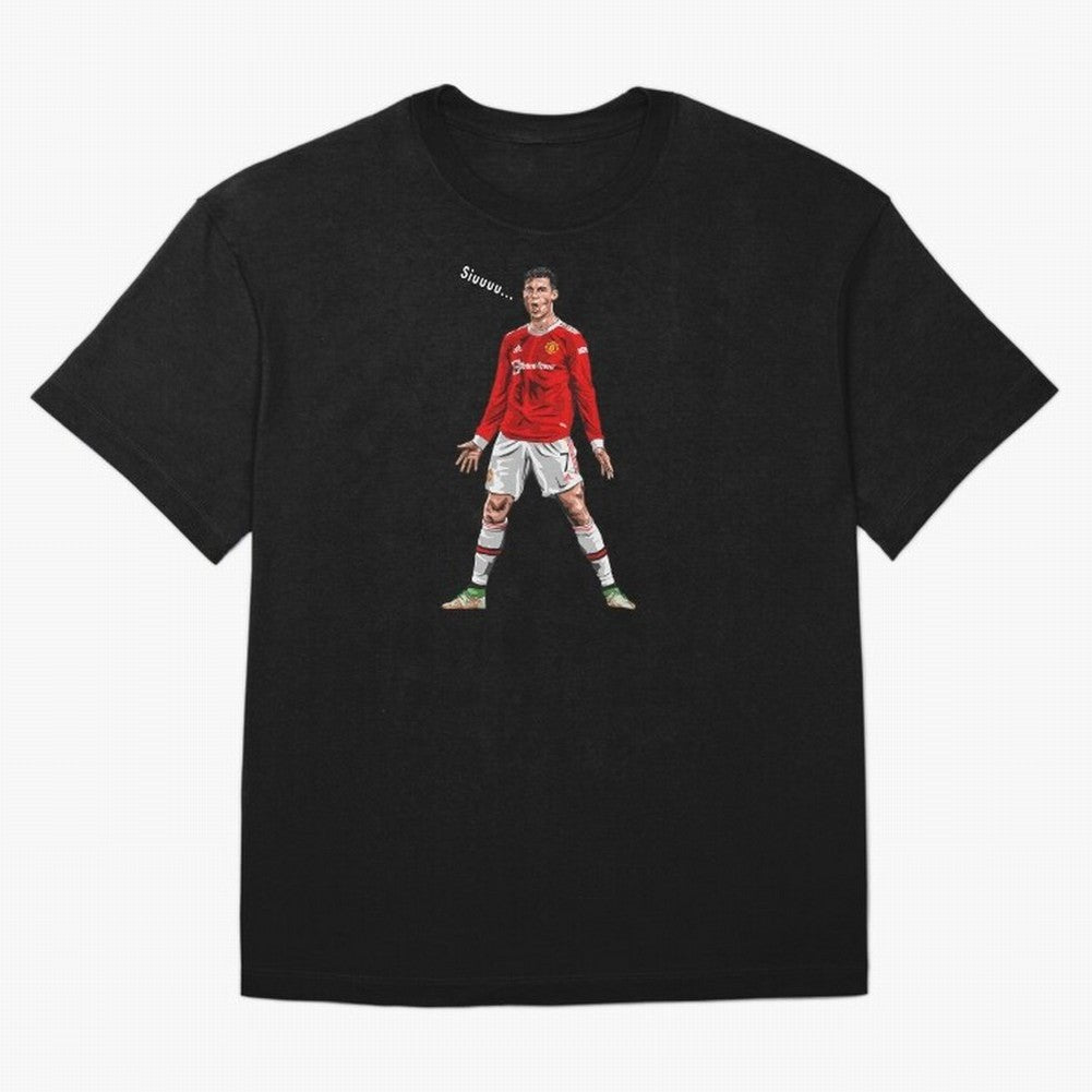 Christiano Ronaldo CR7 Siuuuuu... Oversized T-Shirt Capture FIFA World Cup 2026 USA Canada Mexico Spirit, Filled with France and Portugal, Messi and Cristiano Ronaldo, Fan Favorite Moments, National Team Passion, Big Match Drama and Soccer History;