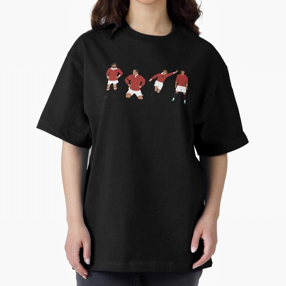 Manchester United Number 7 Design! Oversized T-Shirt Back Your Heroes with the FIFA World Cup 2026 Group Stage Journey through Messi, CR7 and Mbappe Highlights, England, France and Netherlands Pride, Global Supporter Spirit, Legendary Goals,