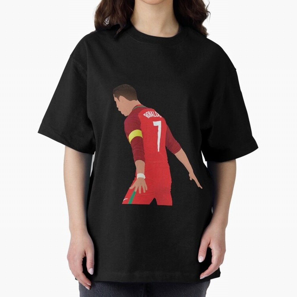 Cristiano Ronaldo - Portugal Oversized T-Shirt Honor Champions and Dreams in the FIFA World Cup 2026 USA Canada Mexico Journey through Cristiano Ronaldo Highlights, Netherlands Pride, Stadium Memories, Football Loyalty, International Chants and