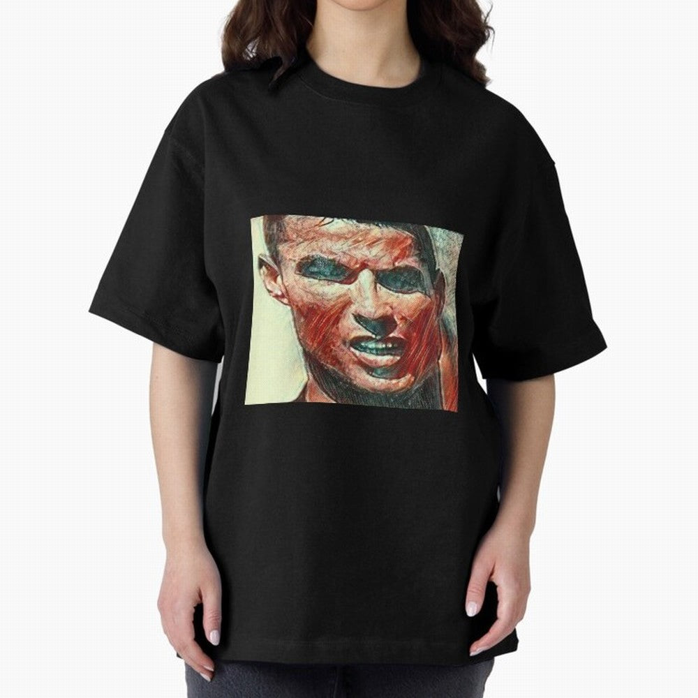 Ronaldo Oversized T-Shirt Get Ready for FIFA World Cup 2026 USA Canada Mexico with Cristiano Ronaldo, Argentina, France and Brazil Energy, Retro Football Energy, Iconic Rivalries, Trophy Chase Drama and Stadium Atmosphere; Perfect for Fans,