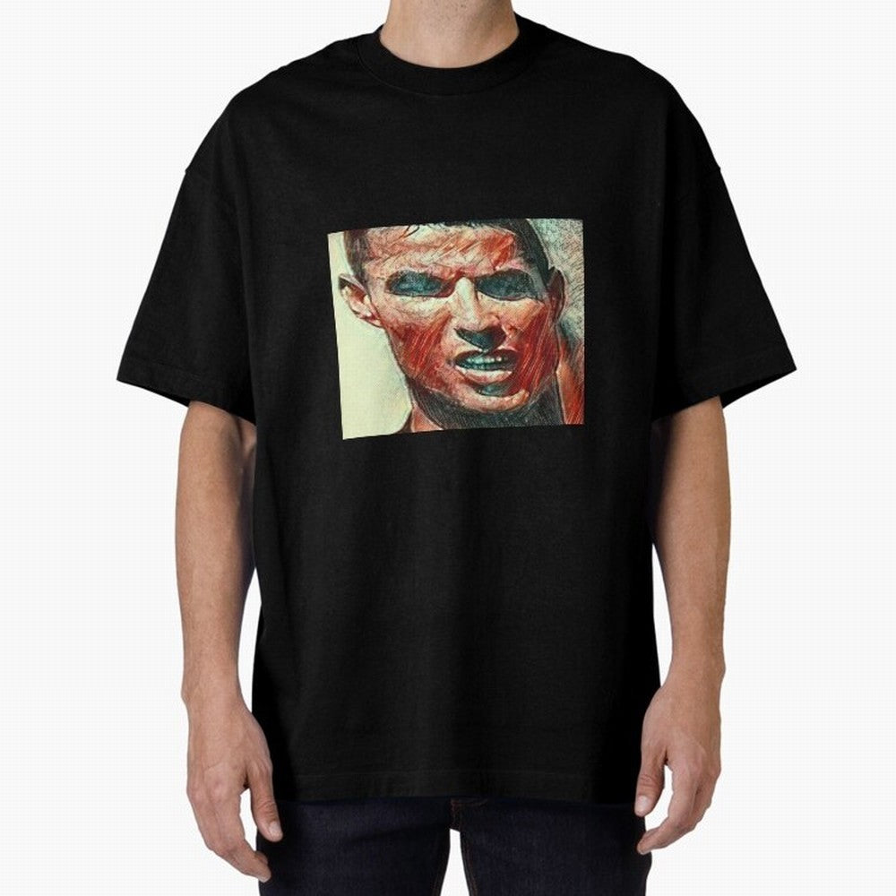 Ronaldo Oversized T-Shirt Get Ready for FIFA World Cup 2026 USA Canada Mexico with Cristiano Ronaldo, Argentina, France and Brazil Energy, Retro Football Energy, Iconic Rivalries, Trophy Chase Drama and Stadium Atmosphere; Perfect for Fans,