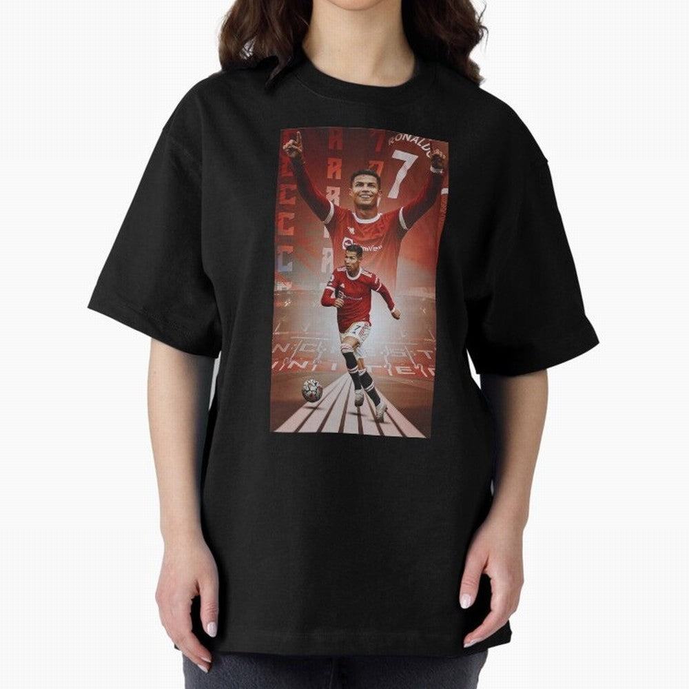 Cristiano Ronaldo Manchester Home 202122 , Ronaldo Gifts, Ronaldo Best Selling , Ronaldo Top Items Oversized T-Shirt Feel the Roar of Match Day Hype around FIFA World Cup 2026 USA Canada Mexico, Haaland and Mbappe, Spain and Netherlands, Worldwide
