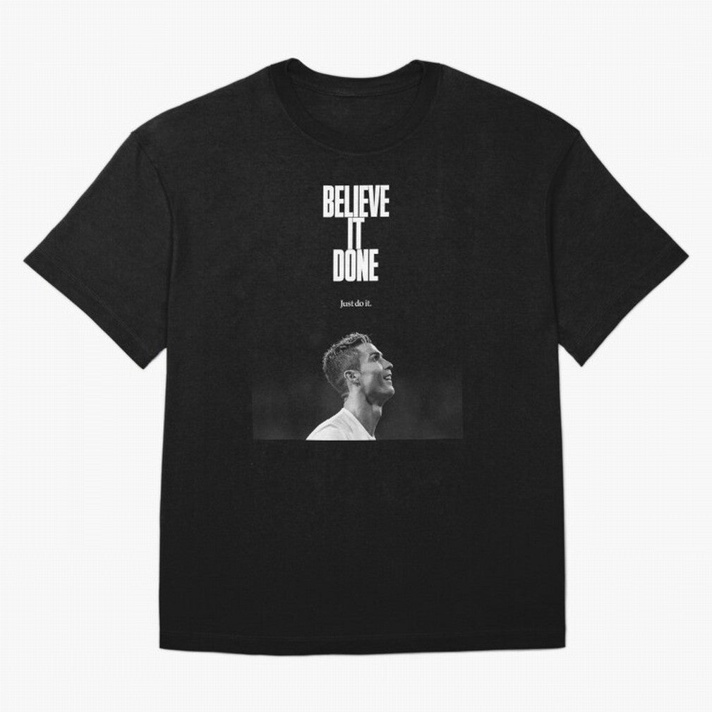 CRISTIANO RONALDO BELIVE IT DONE Oversized T-Shirt Turn Football Passion into FIFA World Cup 2026 USA Canada Mexico with Mbappe and Neymar, France and Portugal Energy, Champion Mindset, Group Stage Buzz, Knockout Tension and Passionate Fan Culture;