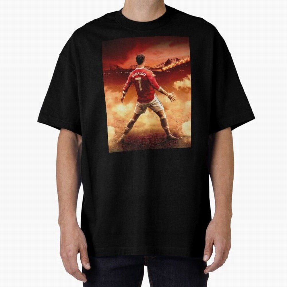 Ronaldo Cr7 Siuuu Manchester,Ronaldo Gifts,Ronaldo Cover,Ronaldo Prints Oversized T-Shirt Celebrate Football Heritage in FIFA World Cup 2026 USA Canada Mexico for Fans of Neymar and Netherlands, Bringing Stadium Memories, Football Loyalty,