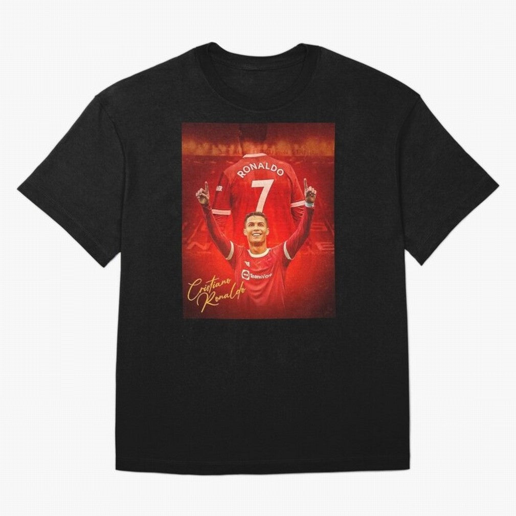 Cristiano Ronaldo Poster Oversized T-Shirt Share Global Football Passion for FIFA World Cup 2026 USA Canada Mexico, Made for Neymar, Haaland and Cristiano Ronaldo, France, Soccer Culture, Superstar Moments, National Team Dreams and Competitive