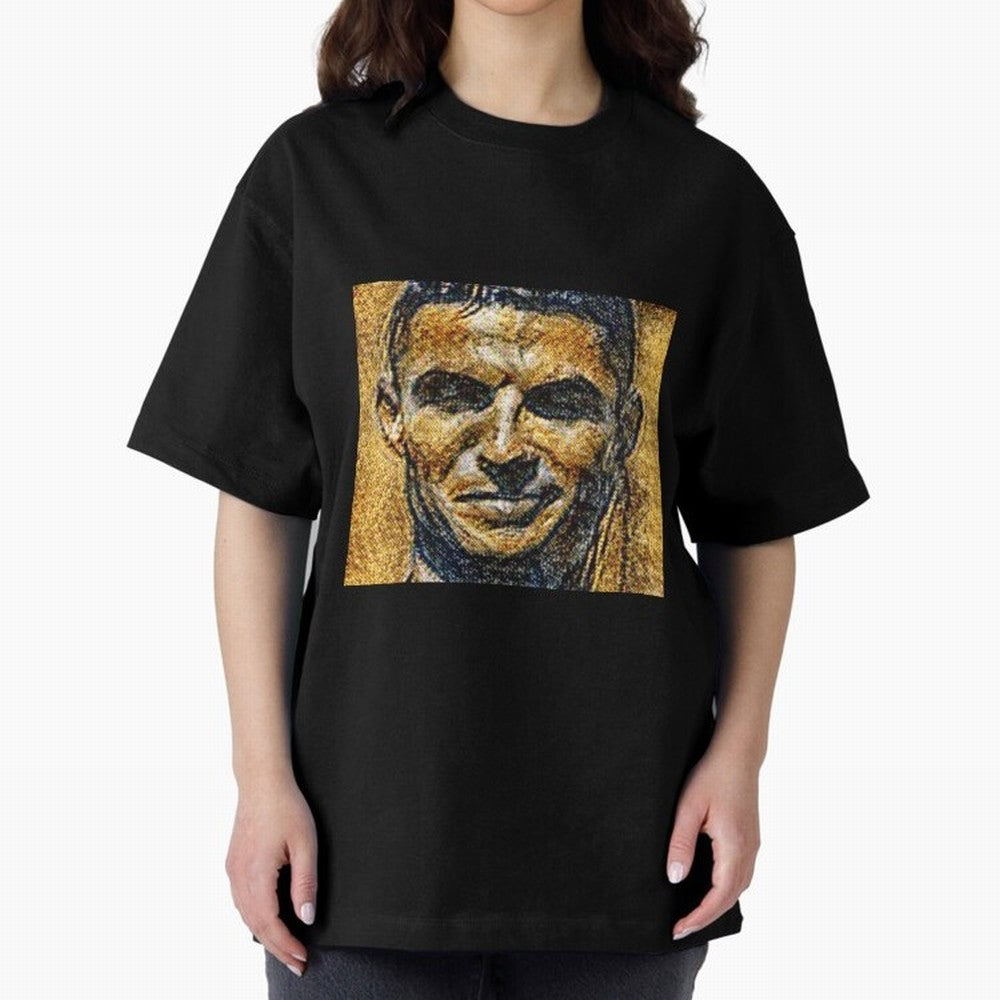 Cristiano Ronaldo Oversized T-Shirt Celebrate the Road through FIFA World Cup 2026 USA Canada Mexico Spirit, Centered on Germany, Cristiano Ronaldo, Haaland and CR7, Football History, Final Match Energy, Crowd Noise and Once in a Lifetime Moments;