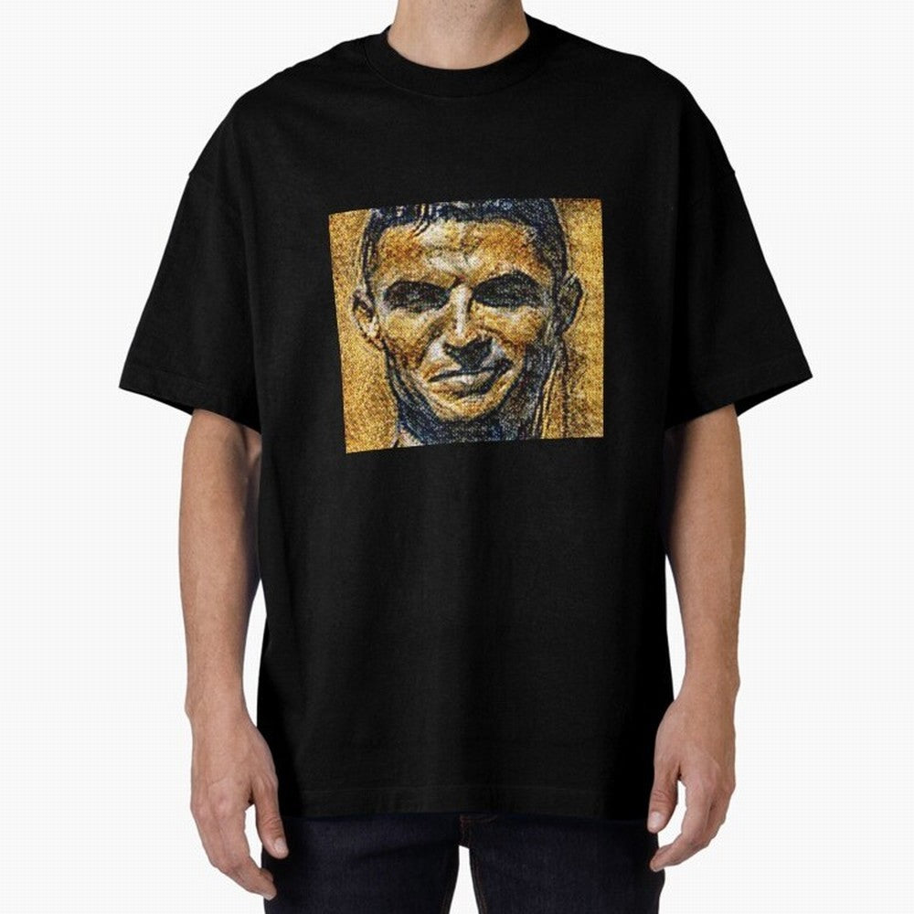 Cristiano Ronaldo Oversized T-Shirt Celebrate the Road through FIFA World Cup 2026 USA Canada Mexico Spirit, Centered on Germany, Cristiano Ronaldo, Haaland and CR7, Football History, Final Match Energy, Crowd Noise and Once in a Lifetime Moments;