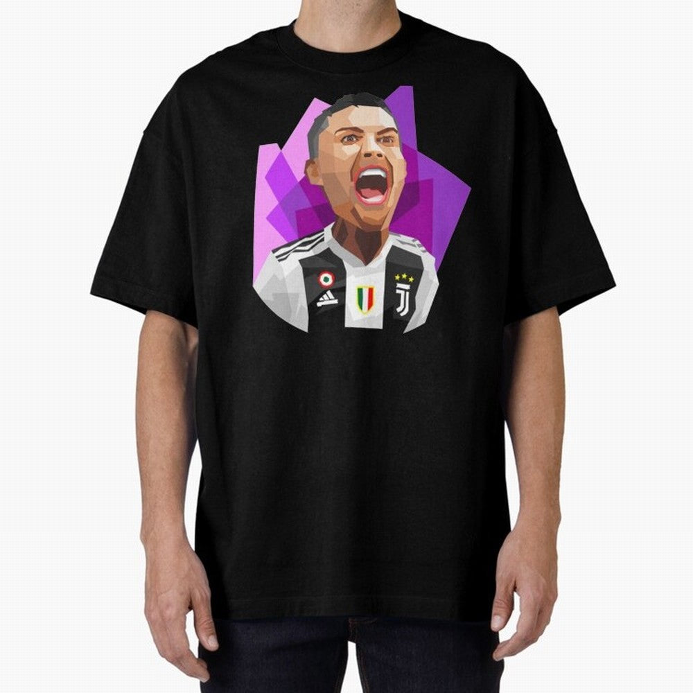 Cristiano Ronaldo Amazing Ronaldo Oversized T-Shirt Cheer through Every Moment of the FIFA World Cup 2026 Group Stage Journey through Neymar Highlights, France and Portugal Pride, Vintage Soccer Flavor, Modern Football Stars, National Flags and