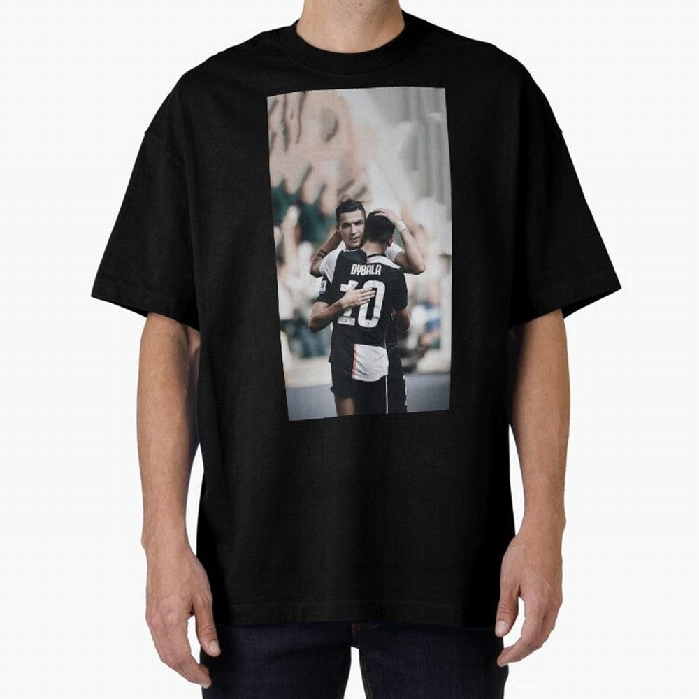 ronaldo with dybala Oversized T-Shirt Follow the Final Road of FIFA World Cup 2026 Inspired by Haaland, France Energy, Football History, Final Match Energy, Crowd Noise and Once in a Lifetime Moments; Perfect for Fans, Collectors, Family