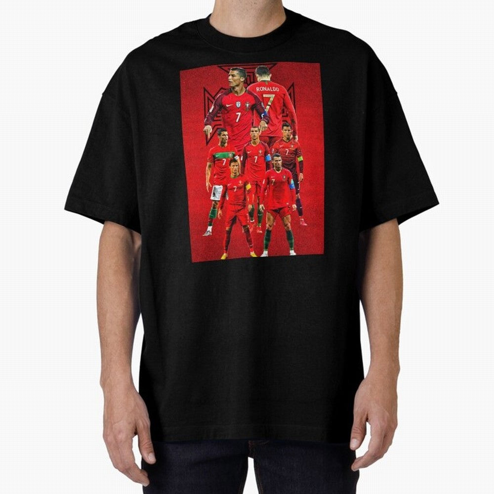 ronaldo Oversized T-Shirt Celebrate the Stars of the FIFA World Cup 2026 Group Stage Journey through Neymar Highlights, France Pride, Football Festival Excitement, Trophy Ambitions, Country Rivalries and Star Player Buzz; Built for Supporters
