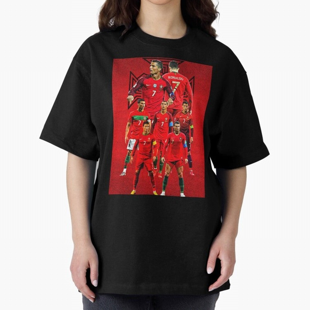 ronaldo Oversized T-Shirt Celebrate the Stars of the FIFA World Cup 2026 Group Stage Journey through Neymar Highlights, France Pride, Football Festival Excitement, Trophy Ambitions, Country Rivalries and Star Player Buzz; Built for Supporters