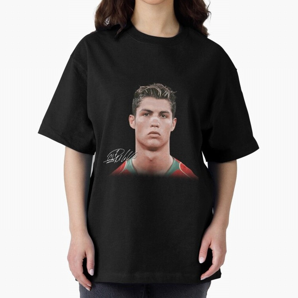 Cristiano Ronaldo Oversized T-Shirt Create FIFA World Cup 2026 Group Stage Driven by Neymar, France Energy, Match Day Excitement, Supporter Culture, Golden Goals and Global Football Passion; Great for Supporters Who Love Legendary Players, National