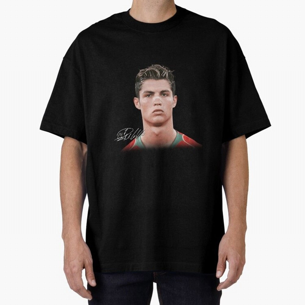 Cristiano Ronaldo Oversized T-Shirt Create FIFA World Cup 2026 Group Stage Driven by Neymar, France Energy, Match Day Excitement, Supporter Culture, Golden Goals and Global Football Passion; Great for Supporters Who Love Legendary Players, National