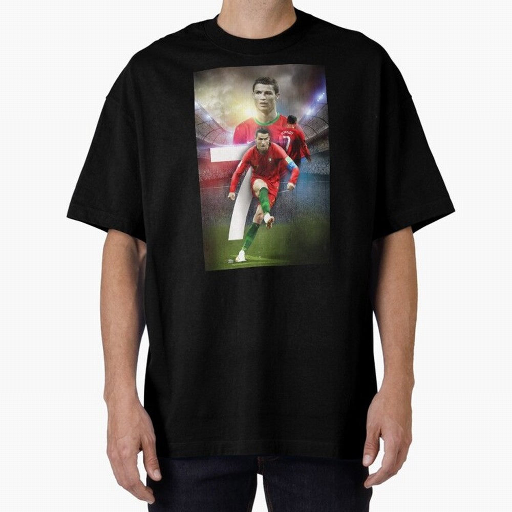 Cristiano Ronaldo Manchester United 4 Oversized T-Shirt Enjoy the Biggest Football Party of Match Day Hype around FIFA World Cup 2026, CR7, Brazil, Portugal and Argentina, Championship Spirit, Famous Goals, Roaring Crowds and International Football