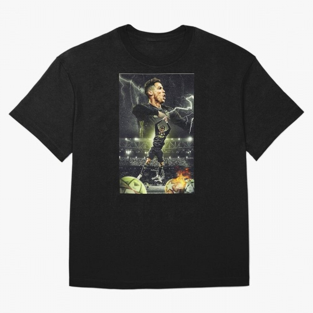 Ronaldo Illustration iPhone Case Oversized T-Shirt Bring Match Day Fire to FIFA World Cup 2026 USA Canada Mexico for Fans of CR7 and England, France and Netherlands, Bringing Football Passion, Legendary Performances, Festival Vibes and Supporter