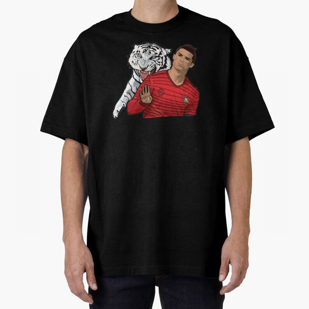 Cristiano Ronaldo Oversized T-Shirt Honor the Football Icons of FIFA World Cup 2026 USA Canada Mexico for Fans of Neymar and England, Bringing Classic Soccer Heritage, Championship Pressure, Fan Loyalty and International Pride; Made for Collectors