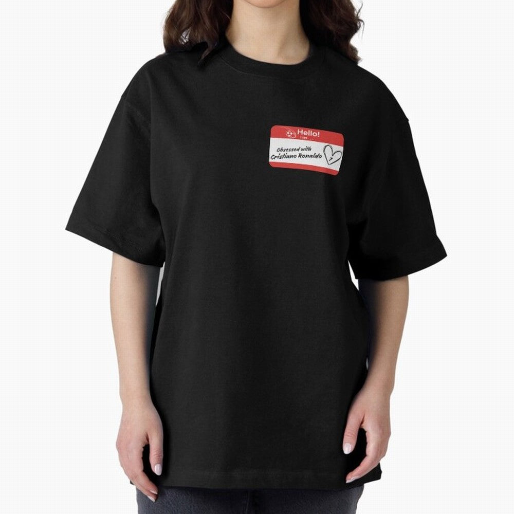 Cristiano Ronaldo Obsessed Oversized T-Shirt Celebrate Football Heritage in the FIFA World Cup 2026 Journey through Cristiano Ronaldo Highlights, Brazil Pride, Football Passion, Legendary Performances, Festival Vibes and Supporter Community; Made