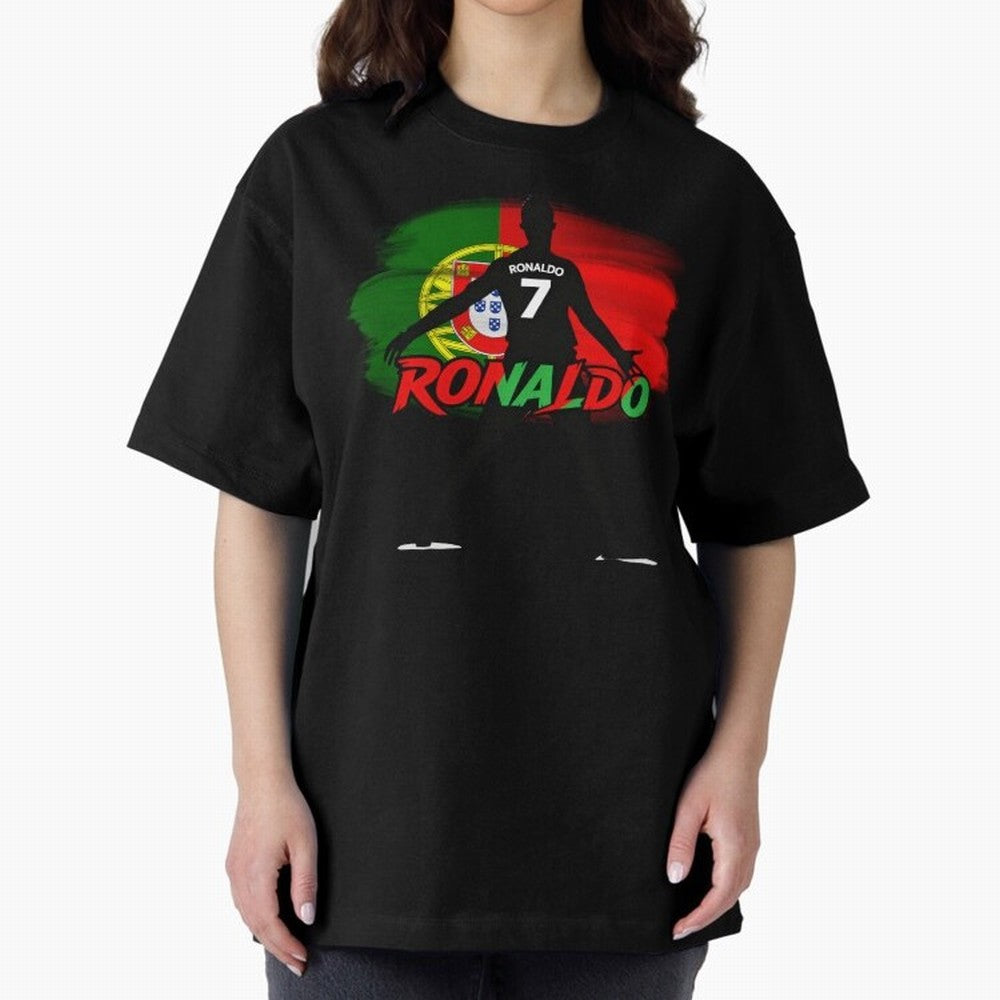 Portugal CR7 Fan World Cup Oversized T-Shirt Show Your Stadium Side during Global Football Passion for FIFA World Cup 2026 Group Stage, Filled with Messi, Neymar and Mbappe, Brazil, Football History, Final Match Energy, Crowd Noise and Once in a