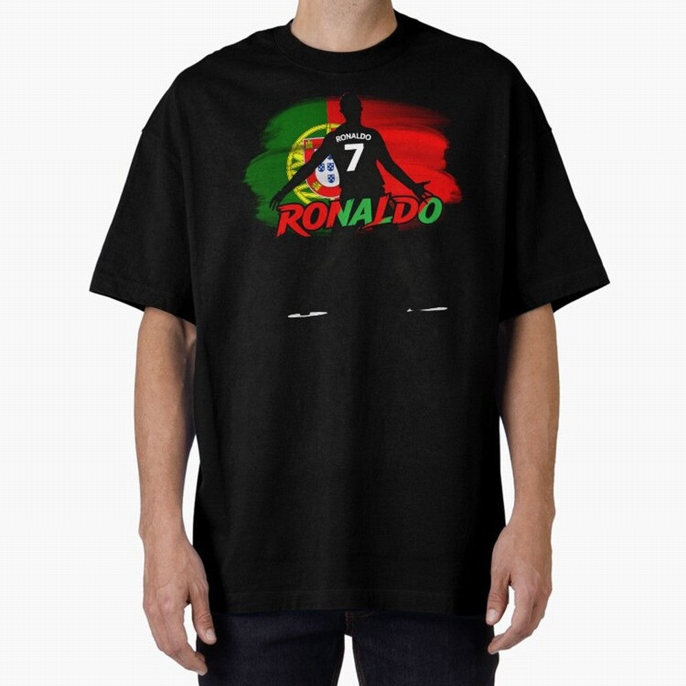 Portugal CR7 Fan World Cup Oversized T-Shirt Show Your Stadium Side during Global Football Passion for FIFA World Cup 2026 Group Stage, Filled with Messi, Neymar and Mbappe, Brazil, Football History, Final Match Energy, Crowd Noise and Once in a