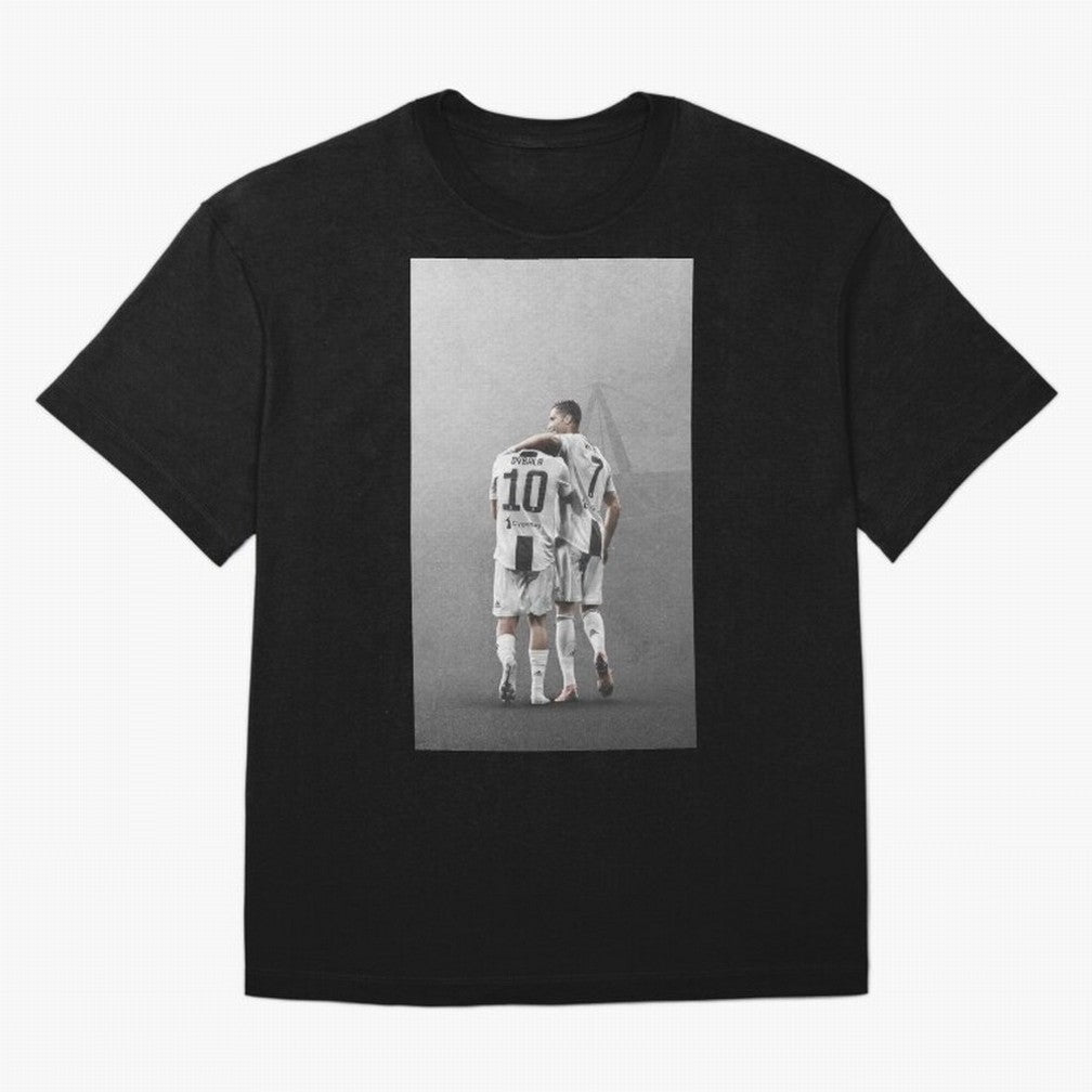 ronaldo with paulo dybala Oversized T-Shirt Treasure Match Day Hype around FIFA World Cup 2026, CR7, Spain, Classic Soccer Heritage, Championship Pressure, Fan Loyalty and International Pride; Made for Die Hard Supporters, Soccer Lovers, Game Day
