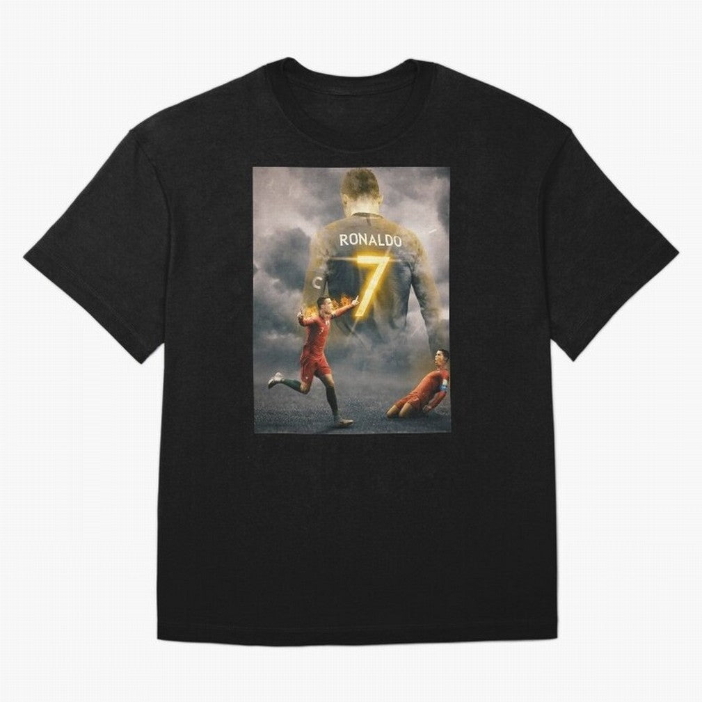 Art CR7 Wallpaper Oversized T-Shirt Feel the FIFA World Cup 2026 USA Canada Mexico Journey through Cristiano Ronaldo, Haaland and CR7 Highlights, France and Portugal Pride, Soccer Culture, Superstar Moments, National Team Dreams and Competitive