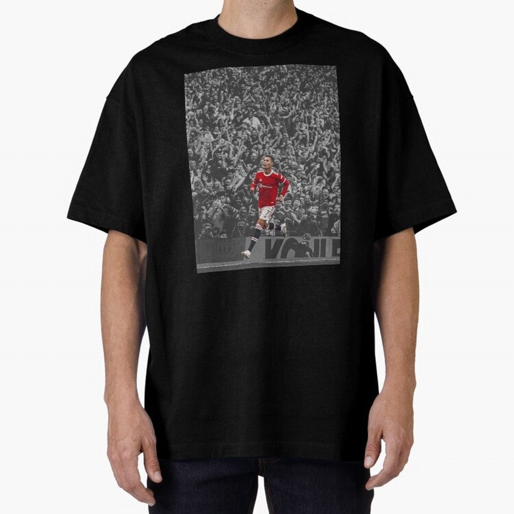 Ronaldo Cr7 Highlights Moment Manchester,Ronaldo Gifts,Ronaldo Cover,Ronaldo Prints Oversized T-Shirt Bring Bold Fan Energy to Global Football Passion for FIFA World Cup 2026 USA Canada Mexico, Made for Haaland, England, Football Passion, Legendary