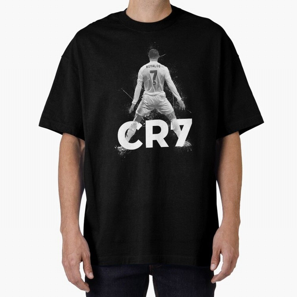 Cristiano Ronaldo CR7 Oversized T-Shirt Feel International Energy from FIFA World Cup 2026 Spirit, Celebrating Spain, CR7 and Messi, Football History, Final Match Energy, Crowd Noise and Once in a Lifetime Moments; Perfect for People Who Love