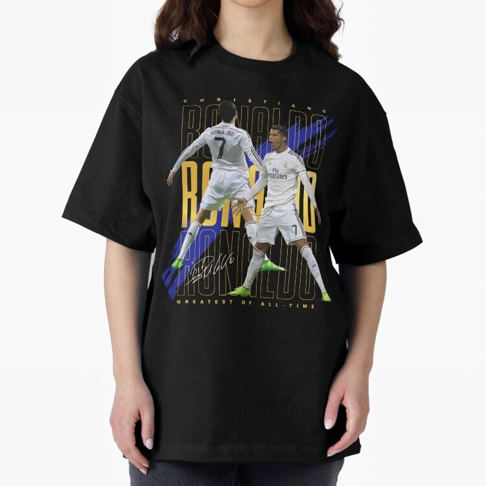 Cristiano Ronaldo Suuiii! Oversized T-Shirt Relive Global Football Passion for FIFA World Cup 2026 Group Stage, Made for Neymar, Haaland and Cristiano Ronaldo, England and Germany, Game Day Rituals, Football Legends, Country Pride and the Road to