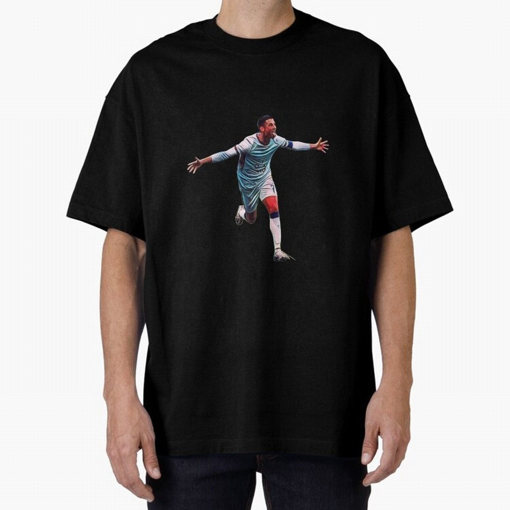 other celebration from the goat Oversized T-Shirt Share the Excitement of FIFA World Cup 2026 Spirit, Built around Germany, Cristiano Ronaldo, Haaland and CR7, Stadium Chants, National Pride, Trophy Dreams and Unforgettable Football Memories; Ideal
