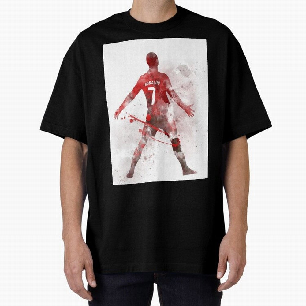 Cristiano Ronaldo Oversized T-Shirt Build FIFA World Cup 2026 USA Canada Mexico Spirit, Inspired by Argentina and Brazil, Haaland and Mbappe, Football History, Final Match Energy, Crowd Noise and Once in a Lifetime Moments; Perfect for People Who