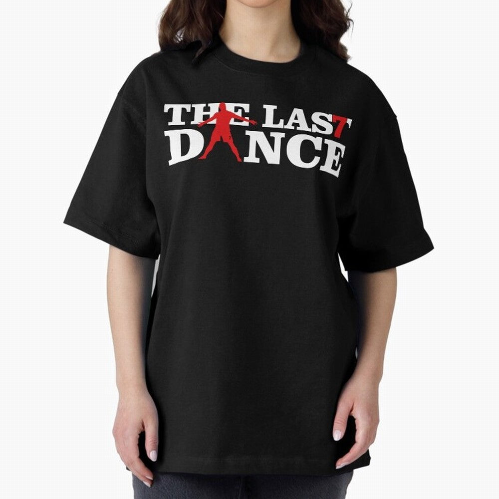 Cr7 The Last Dance Oversized T-Shirt Show Your Love for Global Football Passion for FIFA World Cup 2026, Driven by CR7 and Messi, England, Football Festival Excitement, Trophy Ambitions, Country Rivalries and Star Player Buzz; Great for Watch