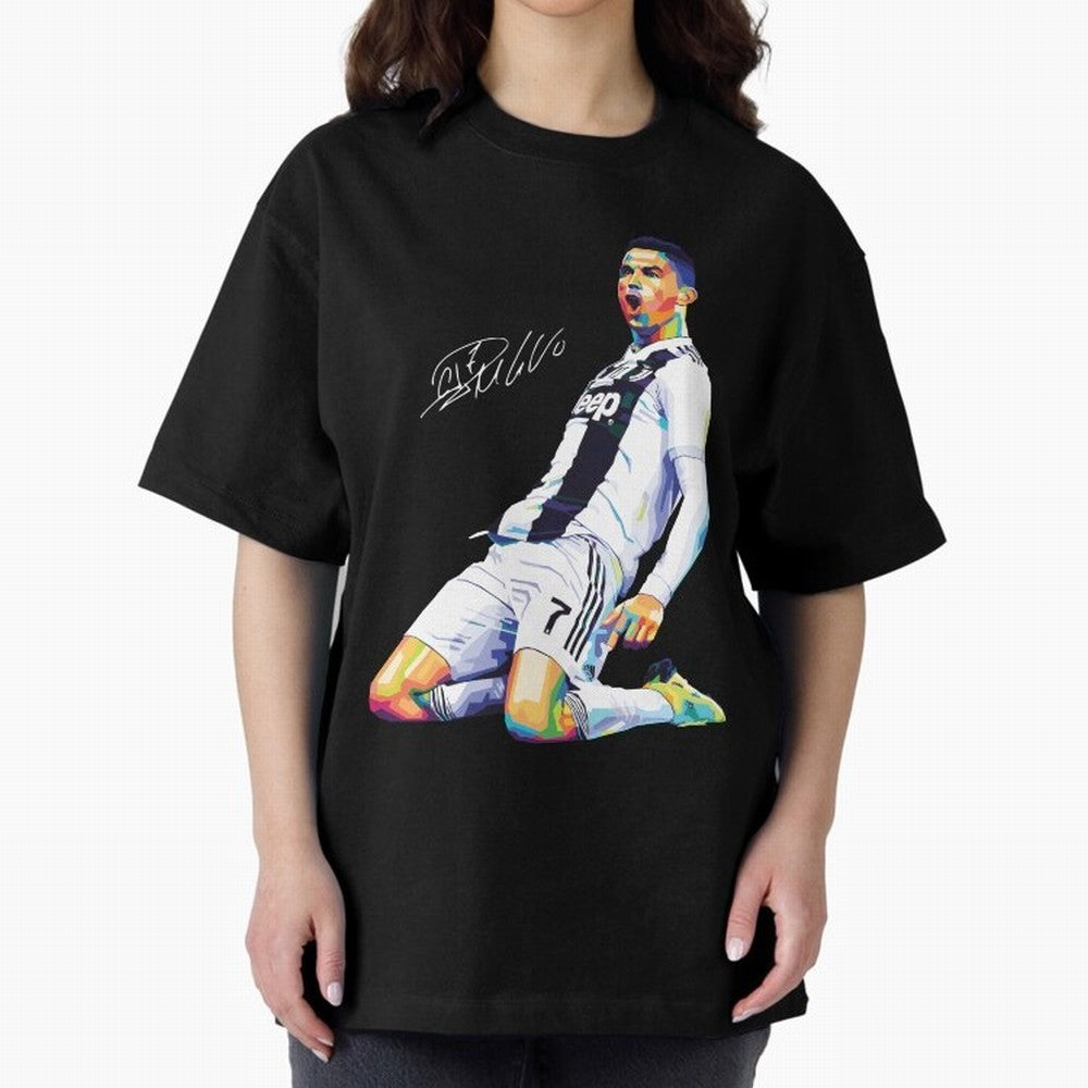 C Ronaldo Wpap Pop Art Oversized T-Shirt Cheer through Every Moment of FIFA World Cup 2026 USA Canada Mexico Highlighting Neymar, Haaland and Cristiano Ronaldo, Netherlands Energy, Match Day Excitement, Supporter Culture, Golden Goals and Global