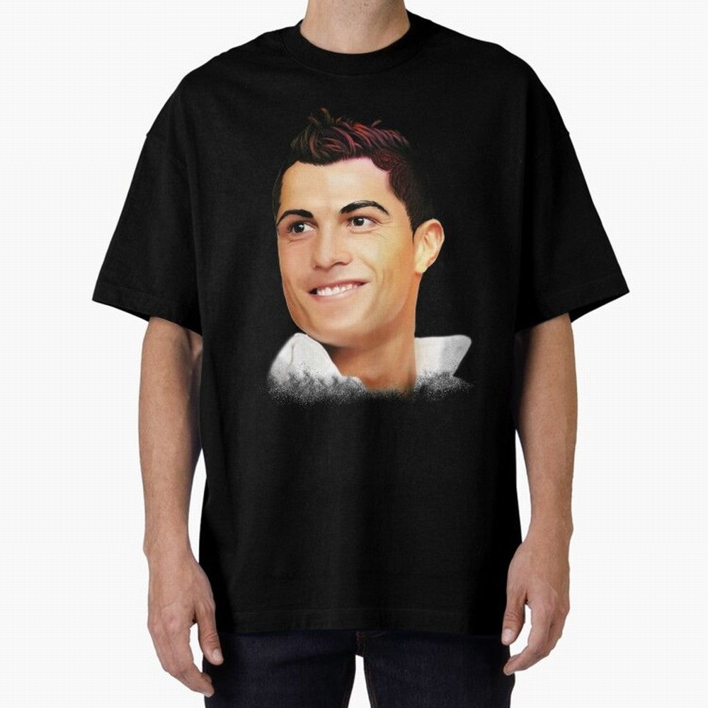 Cristiano Ronaldo CR7 | Digital Painting Oversized T-Shirt Celebrate Global Passion for FIFA World Cup 2026 USA Canada Mexico Filled with Mbappe, Germany Energy, Tournament Hype, Historic Matchups, Family Viewing Parties and Global Sports Pride;