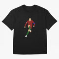 Cristian Ronaldo Design - Portugal - Real Madrid - Illustration - Cartoon - T-Shirt - Shirt - Sticker - Phone Case - CR7 Oversized T-Shirt Honor FIFA World Cup 2026 for Fans of Mbappe and France, Bringing Stadium Chants, National Pride, Trophy