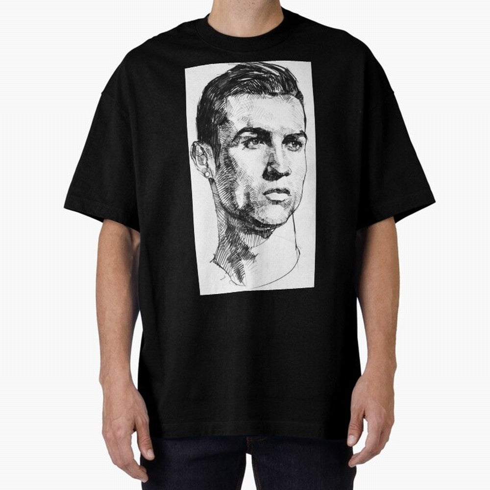Cristiano Ronaldo CR7 Oversized T-Shirt Carry Match Day Hype around FIFA World Cup 2026 USA Canada Mexico, Messi, Neymar and Mbappe, Spain and Netherlands, Fan Favorite Moments, National Team Passion, Big Match Drama and Soccer History; Great for