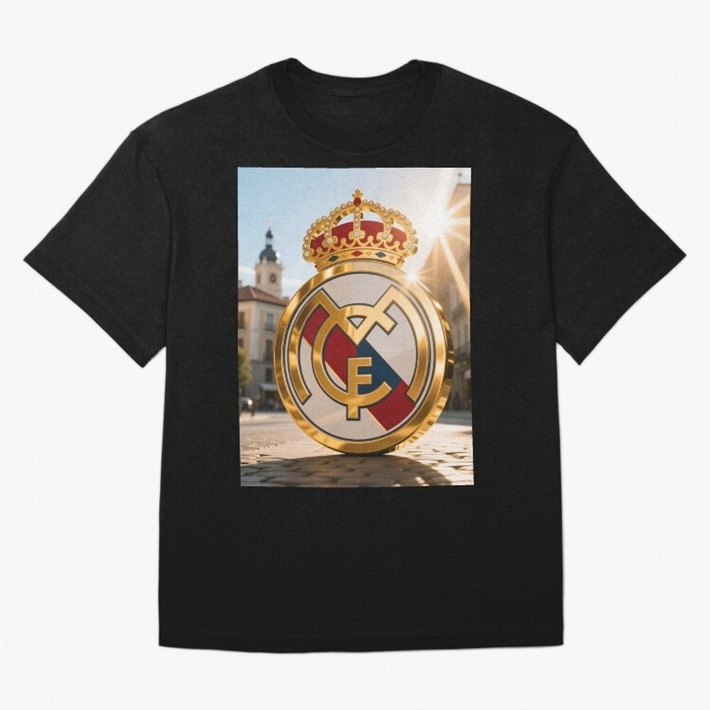 Plaza Sol Real Madrid Oversized T-Shirt Discover FIFA World Cup 2026 Group Stage Spirit, Highlighting Germany, Cristiano Ronaldo, Match Day Excitement, Supporter Culture, Golden Goals and Global Football Passion; Perfect for People Who Love
