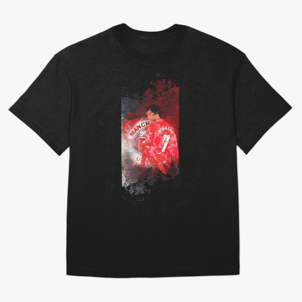 Ronaldo Illustration 003 Oversized T-Shirt Bring International Match Energy to Global Football Passion for FIFA World Cup 2026, Built around Messi and Cristiano Ronaldo, Netherlands, Football Passion, Legendary Performances, Festival Vibes and