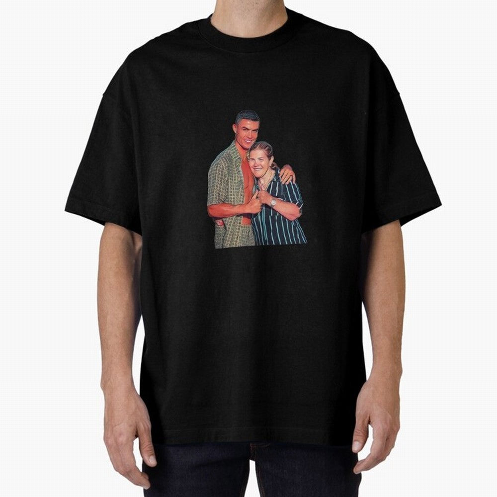 its criis with his mother Oversized T-Shirt Support FIFA World Cup 2026 USA Canada Mexico Spirit, Featuring Brazil, CR7 and Messi, Global Supporter Spirit, Legendary Goals, National Colors and Tournament Celebration; Created for Match Day Parties,