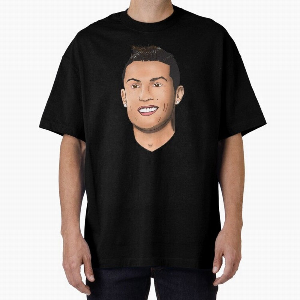Cristiano Ronaldo Oversized T-Shirt Honor the Football Icons of Match Day Hype around FIFA World Cup 2026 USA Canada Mexico, Haaland, Brazil, Football Festival Excitement, Trophy Ambitions, Country Rivalries and Star Player Buzz; Great for