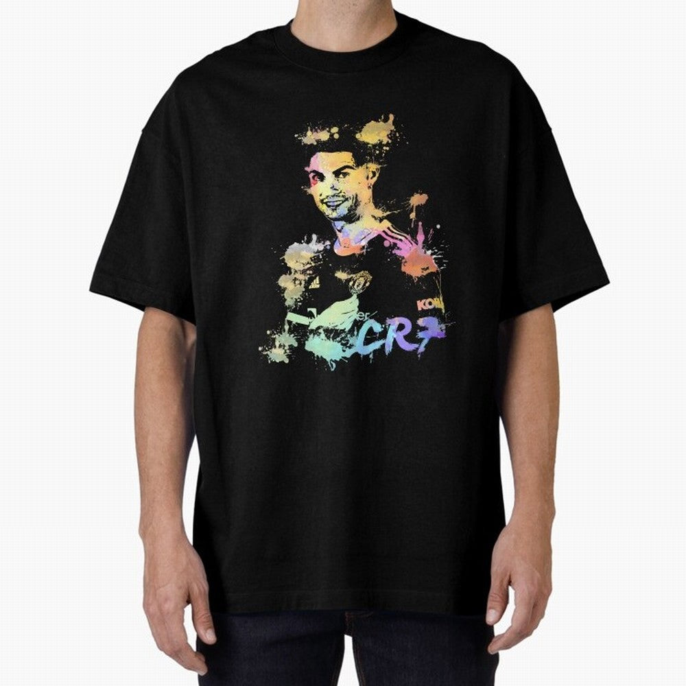 Cristiano Ronaldo Cristiano Ronaldoooo Oversized T-Shirt Join the Countdown to FIFA World Cup 2026 Spirit, Filled with Germany, Haaland, Fan Favorite Moments, National Team Passion, Big Match Drama and Soccer History; Built for Supporters Chasing