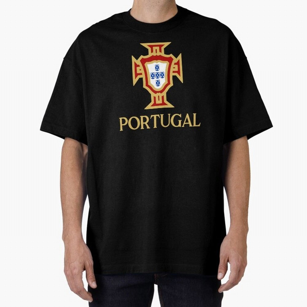Portugal Gold Alt 3 Oversized T-Shirt Fuel the Hype around Match Day Hype around FIFA World Cup 2026 Group Stage, Neymar, Haaland and Cristiano Ronaldo, England and Germany, Retro Football Energy, Iconic Rivalries, Trophy Chase Drama and Stadium
